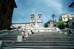 Spanish Steps, Church of the Santissima Trinita dei Monti, Trinit? dei Monti, Obelisk, famous landmark monuments, buildngs, CEIV08P04_03