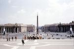 Saint Peters Square, Obelisk, buildings, Water Fountain, Aquatics, CEIV08P10_05