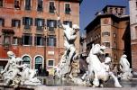 Water Fountain, aquatics, Horse, pond, Rome