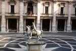 Horse Statue, Capitoline Marcus Aurelius, Palace, Statues, Capitoline Hill Cordonata, Rome, CEIV09P04_16