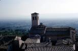 Church, Cathedral, bell tower, building, Assisi, CEIV09P06_01