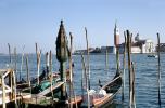 Gondola, Venice, San Giorgio Maggiore island, Waterway, Canal, CEIV09P15_14