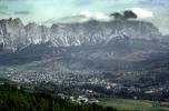 the Dolomites, valley, city, town, village