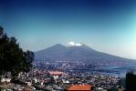 Cityscape, harbor, docks, skyline, Mount Vesuvius, landmark, CEIV10P07_03