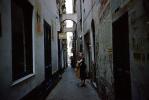 Alley, Woman, Path, alleyway, CEIV11P09_07