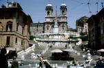 Spanish Steps, Church of the Santissima Trinita dei Monti, Obelisk, famous landmark monuments, building, CEIV12P01_01