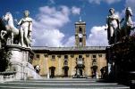 Palace, Statues, Capitoline Hill, Steps, Stairs, Clock Tower, Building, Cordonata, Rome, CEIV12P01_13