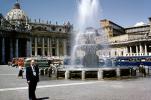 Saint Peter's Basilica, San Pietro in Vaticano, Water Fountain, aquatics, Landmark, Perugina, Buses, CEIV12P02_11