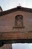 Statue, cross, brick, San Vigilio, CEIV12P11_03