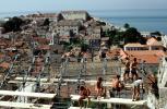 Red Rooftops, Buildings, skyline, Adriatic Sea, CEKV01P06_04
