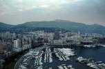 Monaco Harbor, Skyline, buildings, docks, Mediterranean Sea, CEMV01P01_05