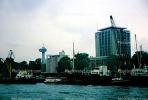 Tower, Docks, Buildings, Rotterdam Tower, Euromast Tower, Amsterdam, landmark, 1950s