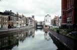 Canal, Waterway, buildings, Groningen, September 1959, 1950s, CENV01P09_05