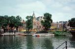 Train Station, Waterway, Canal, Amsterdam