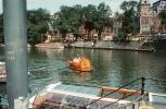 Heiniken Beer Boat, Waterway, Canal, Homes, Houses, Water, Train Station, Amsterdam, CENV02P01_17