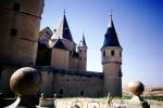 Segovia, Turret, Tower, castle, palace, building, CEOV02P10_15