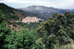 Town, Village, Mountains, trees, Ronda