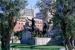 statuary, Sculpture, art, equestrian statue, Plaza de Espana, CEOV03P05_03