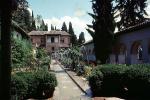 Gardens, Home, House, Building, Alhambra, Granada, Andalusia, Spain, CEOV03P07_01