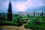 Manicured Gardens, Palace, Building, Palacio de Queluz, near Lisbon, April 1967, 1960s