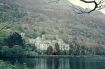 Castle, water, Kylemore Abbey, County Galway, Connemara, Benedictine monastery, founded 1920, CERV01P02_02