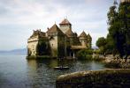 Chillon castle, Lake Geneva, Switzerland, 1950s