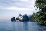 Castle, lake, trees, palace, Switzerland