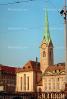 Clock Tower, Steeple, Buildings, Church, Zurich, Switzerland