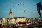 Lindenhof, Clock Tower, Steeple, Buildings, Zurich, Switzerland