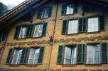 Wooden Building, Home, Windows, Antlers, Ornate, Switzerland, opulant, CESV03P03_01