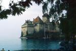Chillon Castle, Mansion, Building, Palace, Lake, Water, Switzerland