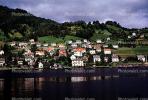 Village, Homes, Houses, Buildings, Hill, Mountain, Waterfront