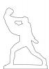 Dancing Couple Sculpture line drawing, outline, shape, CEVV01P04_02O