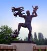 Man under attack from genii spirits, Statue, Vigeland Sculpture Park, Frogner Park, Oslo, CEVV01P04_03