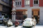 VW-Bug, Volkswagen-Bug, Vespa, Volkswagen-Beetle, Bergen, Cars, Automobile, Vehicles, 1950s