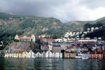 Buildings, Homes, Mountains, Waterfront, Docks, Harbor, City, Town, Bergen