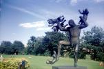 Man under attack from genii spirits, Statue, Vigeland Sculpture Park, Frogner Park, Oslo