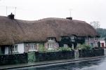 Thatched Roof House, Houses, wall, gate, street, buildings, Sod