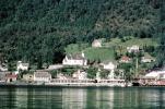 Fjord, Buildings, Docks, Waterfront, Harbor, Mountain, Geiranger, municipality of Stranda