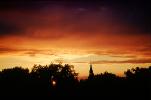 Steeple, Sunset Clouds, Skansen, CEWV01P08_07