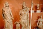 Statues, Woman, Man, Robes, Knossos, Crete, CEXV01P10_11.1722
