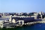Fortress, Fort, Harbor, Castle, skyline, Rhodes, CEXV01P12_17