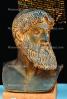 Poseidon, Bust, Face, Beard, Man, Metal Sculpture, Athens, CEXV01P13_06.1722