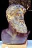 Poseidon, Bust, Face, Beard, Man, Metal Sculpture, Athens, CEXV01P13_06