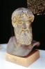 Poseidon, Bust, Face, Beard, Man, Metal Sculpture, Athens, CEXV01P13_07