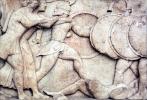 Soldiers, Shields, battle, bar-Relief, Delphi, CEXV02P04_05