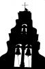 Bells silhouette, Church, logo, shape