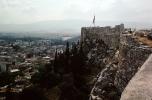 The Acropolis, Overlooking the City of Athens, haze, smog