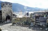 Stone Building, Buildings, Village, Town, Caucasus Mountains, Mestia, Svaneti, CGGV01P13_07