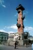 Rostral Column, landmark, Ships Bow, Strelka (spit) of Vasilyevsky Island, Doric column